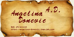 Angelina Donević vizit kartica